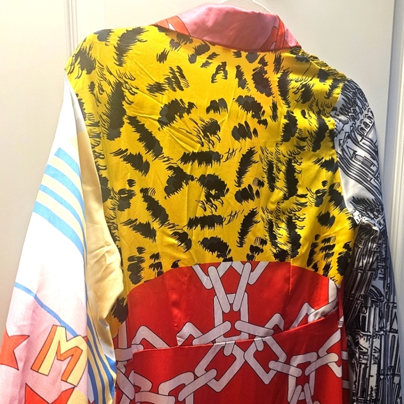 Patchwork Maxi Dress with Belt - Picture 4 of 7